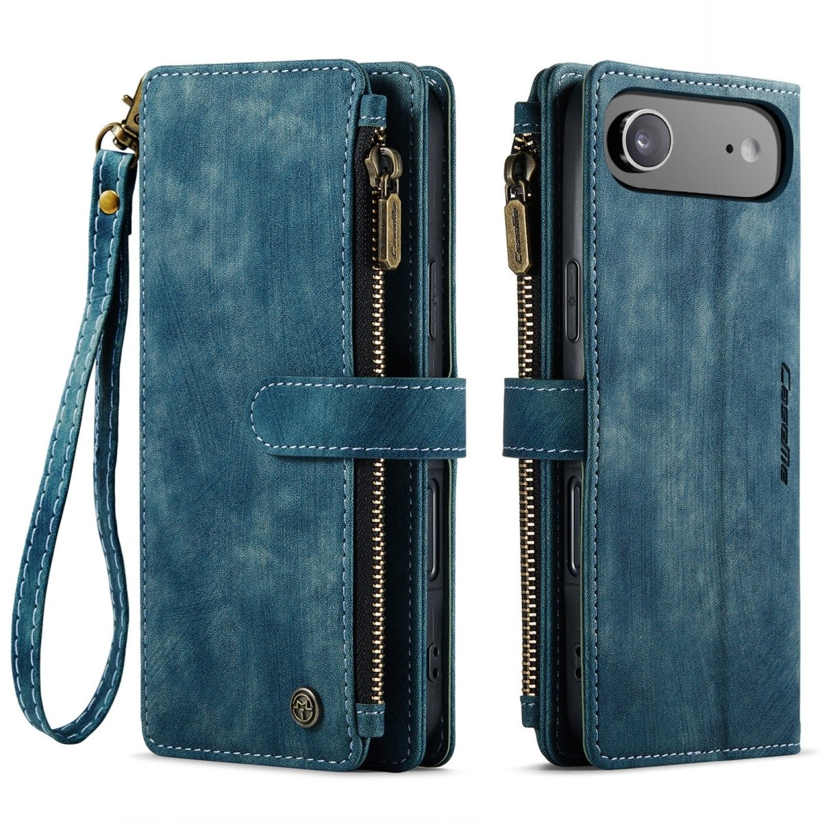 Zipper Leather Wallet Phone Case